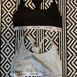 2 Calvin Klein sports bras